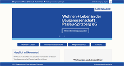 Desktop Screenshot of baugenossenschaft-spitzberg.de